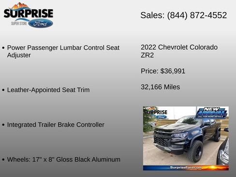 Used 2022 Chevrolet Colorado ZR2 w/ ZR2 Midnight Special Edition AWD/4WD image 18