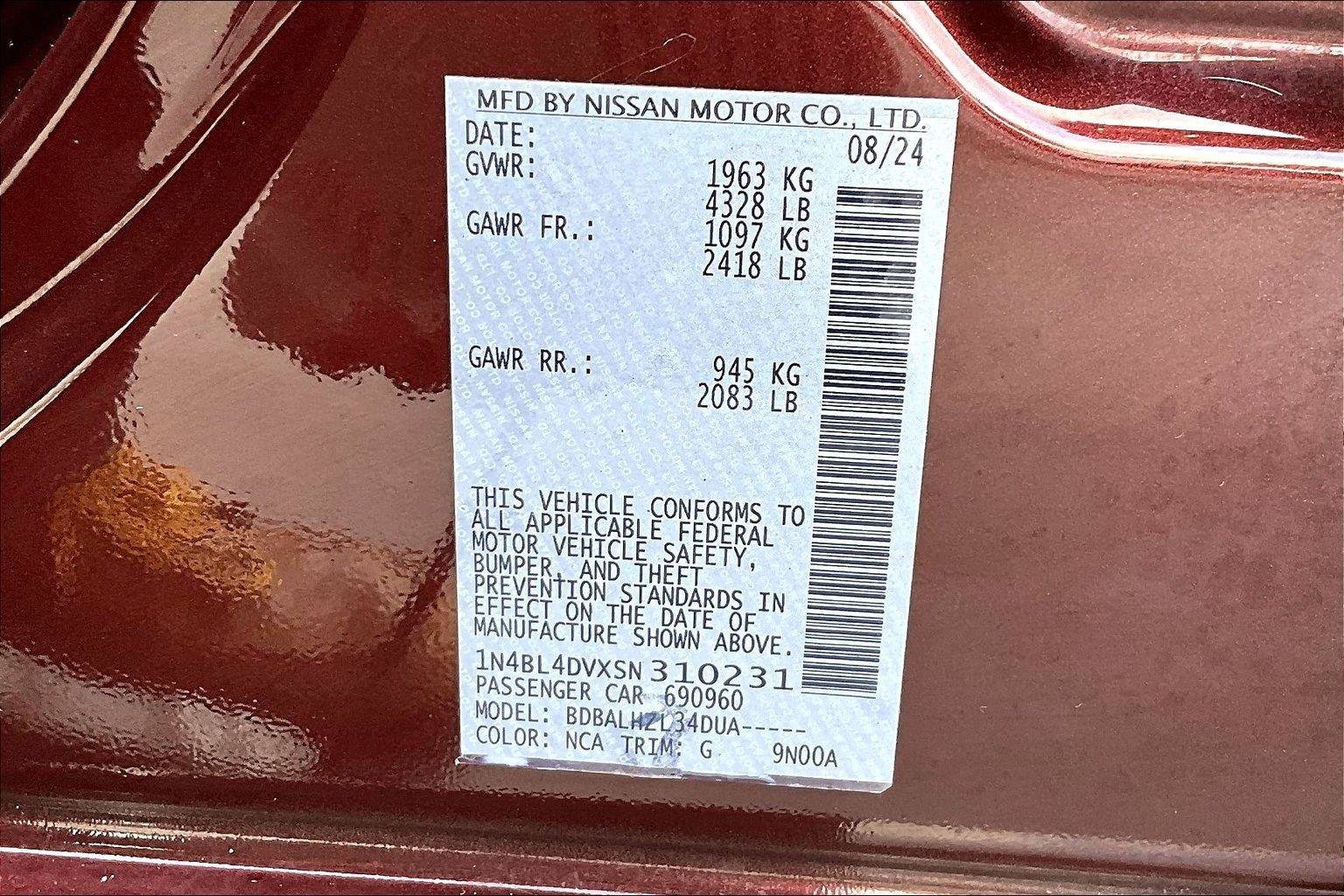 Used 2025 Nissan Altima 2.5 SV FWD image 19