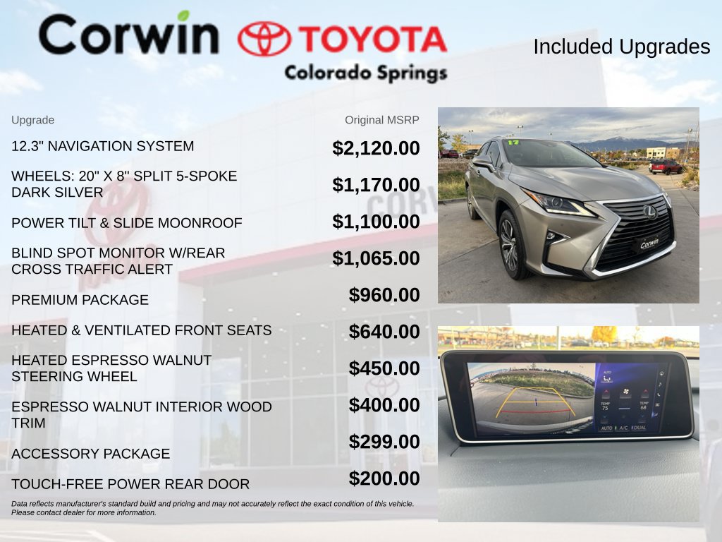 Used 2017 Lexus RX 350 FWD w/ Premium Package image 4