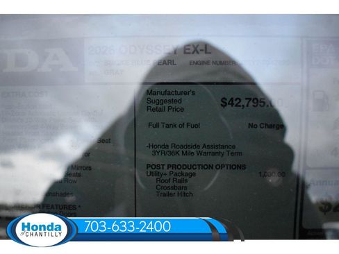 New 2026 Honda Odyssey EX-L image 39