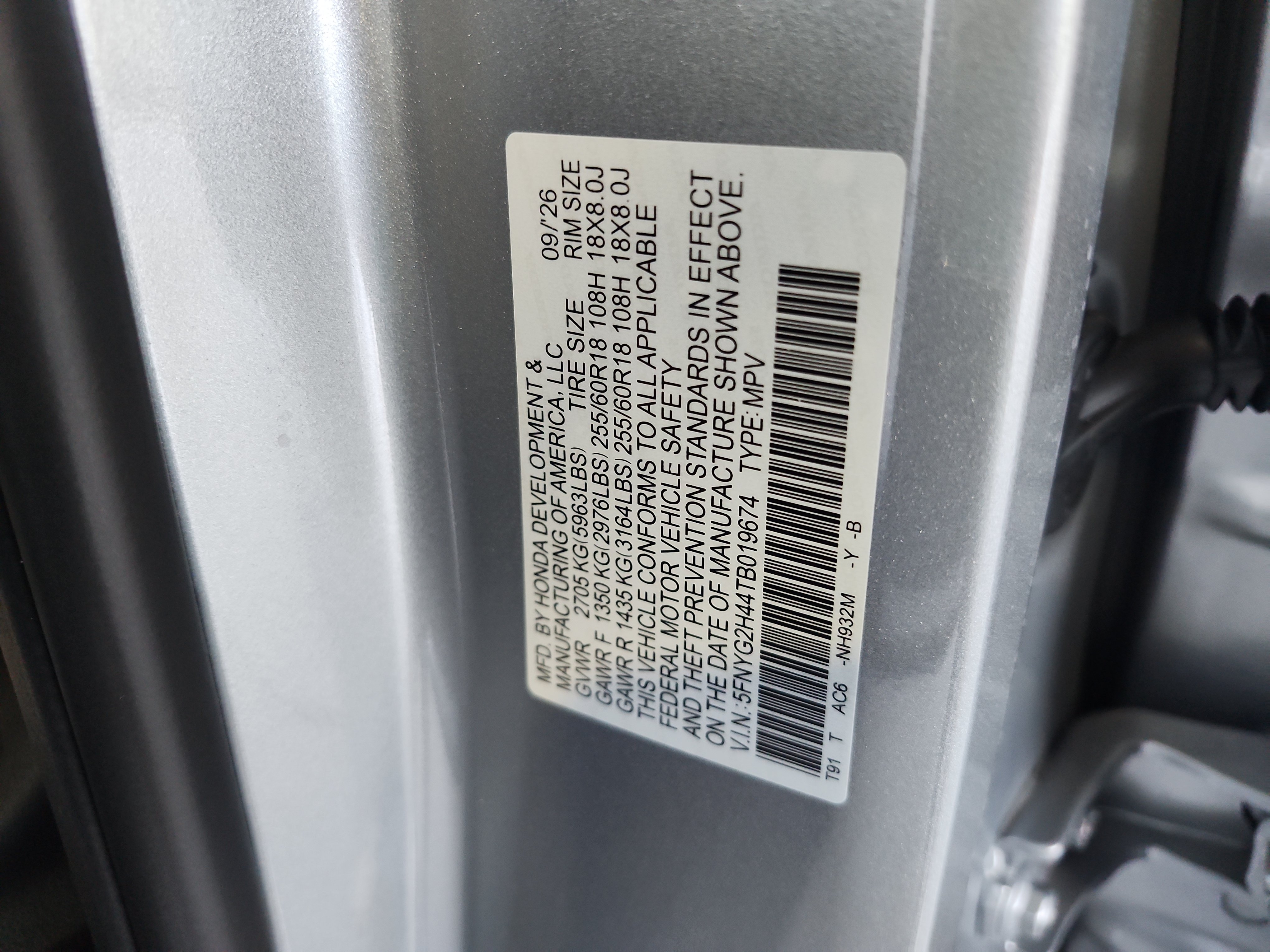 New 2026 Honda Pilot EX-L image 24