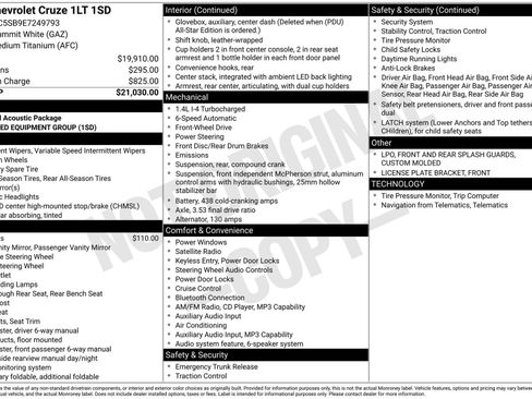 Used 2014 Chevrolet Cruze LT image 1