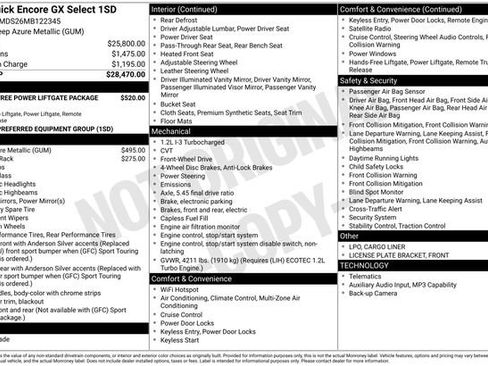 Used 2021 Buick Encore GX Select image 24
