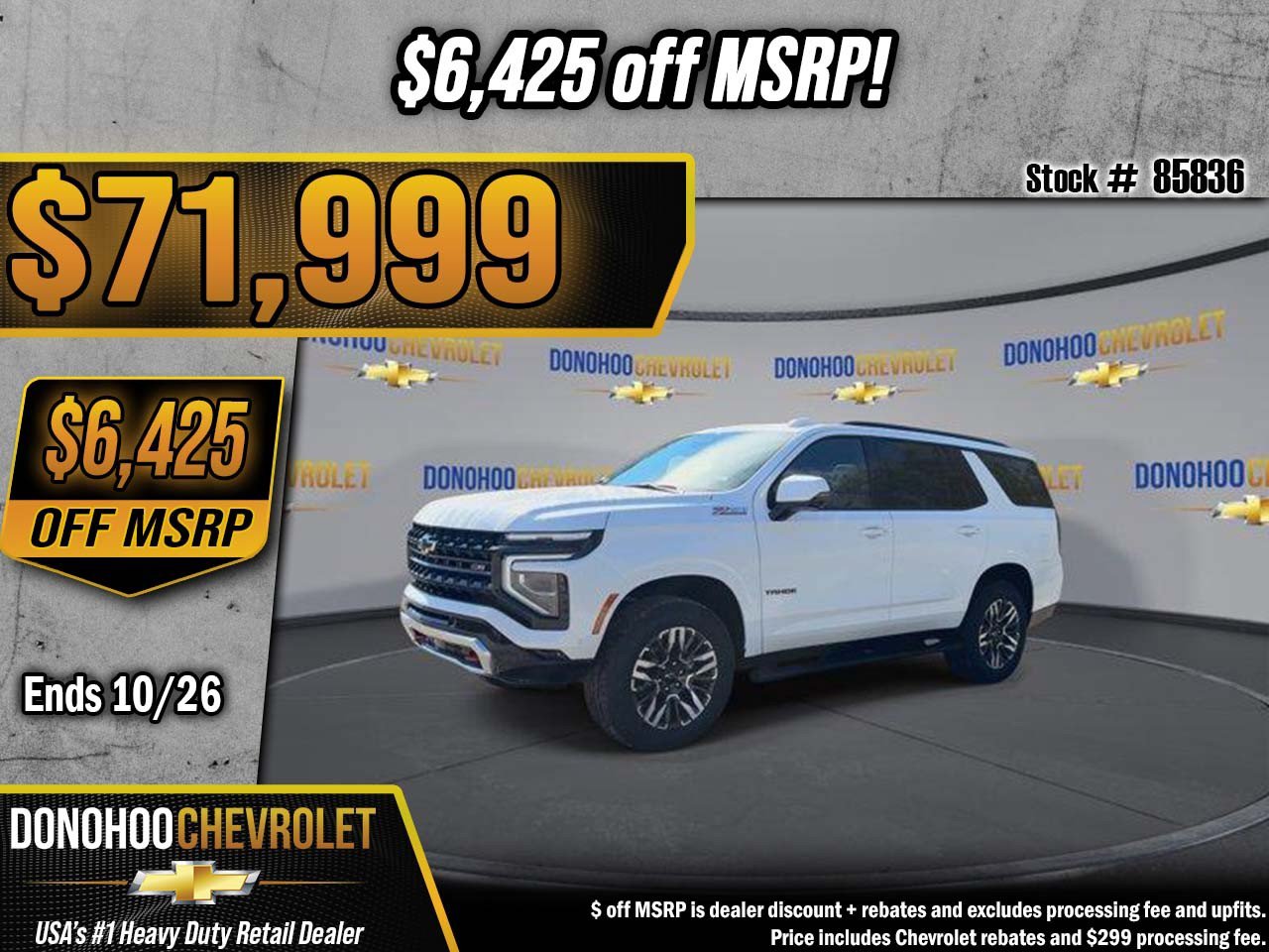New 2027 Chevrolet Tahoe Z71 w/ Comfort Package AWD/4WD image 1