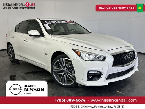 Used 2016 INFINITI Q50 Red Sport 400 AWD/4WD image 1