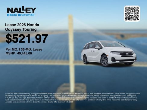 New 2026 Honda Odyssey Touring image 3