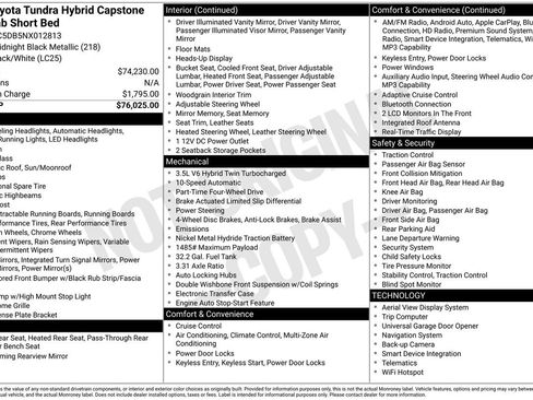 Used 2022 Toyota Tundra Capstone image 33