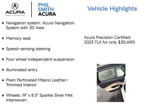 Used 2023 Acura TLX w/ Technology Package FWD image 5