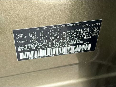 Certified 2024 Subaru Ascent Limited image 33