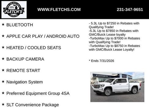New 2026 GMC Sierra 1500 SLT w/ SLT Premium Plus Package AWD/4WD image 2