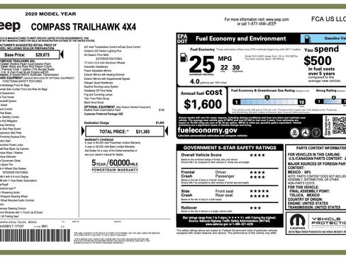 Used 2020 Jeep Compass Trailhawk image 2