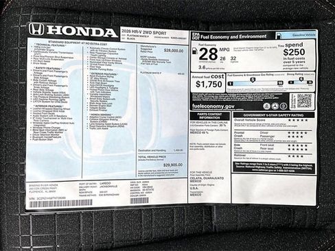 New 2026 Honda HR-V Sport image 22
