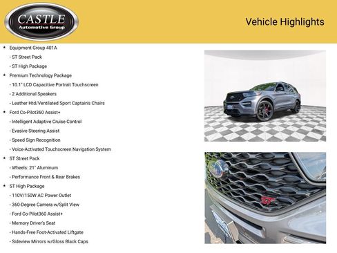 Used 2022 Ford Explorer ST w/ Equipment Group 401A AWD/4WD image 4