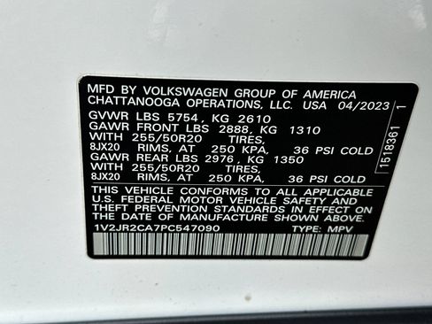 Used 2023 Volkswagen Atlas SE w/ Panoramic Sunroof Package FWD image 29