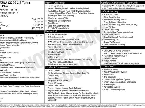New 2026 MAZDA CX-90 3.3 Turbo w/ Premium Plus Pkg image 35