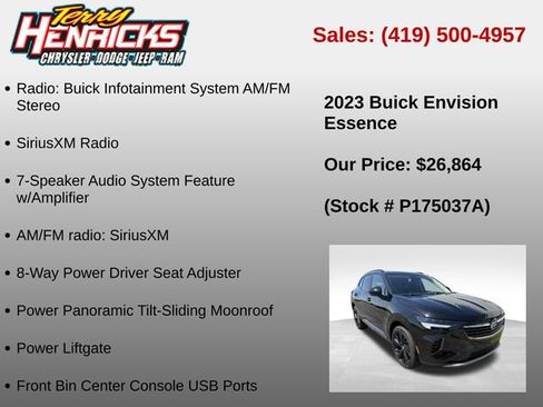 Used 2023 Buick Envision Essence w/ Sport Touring Package AWD/4WD image 6