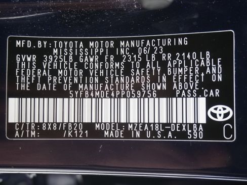 Used 2023 Toyota Corolla LE FWD image 24