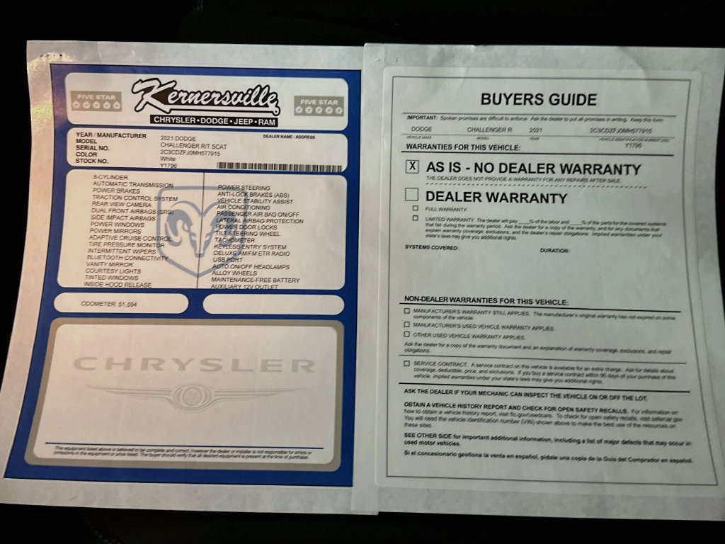 Used 2021 Dodge Challenger R/T Scat Pack RWD image 36