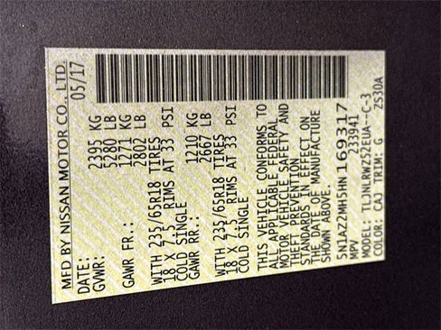 Used 2017 Nissan Murano SL w/ SL Technology Package image 35