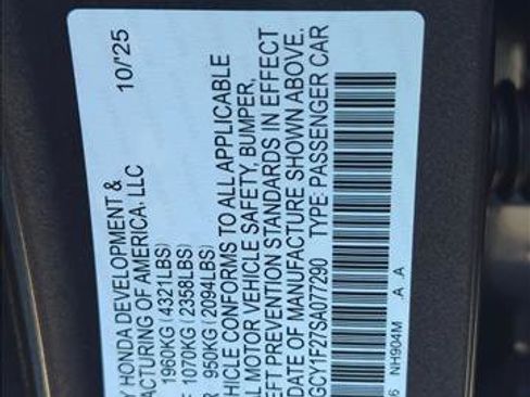 New 2025 Honda Accord LX image 23