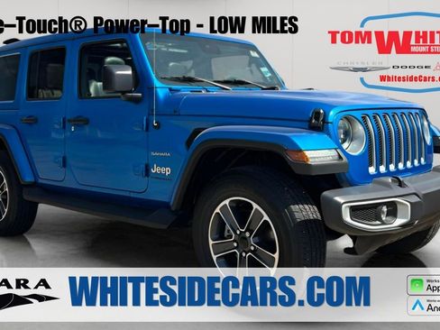 Used 2023 Jeep Wrangler Unlimited Sahara w/ LED Lighting Group AWD/4WD image 1