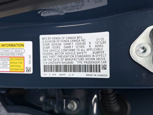 Used 2025 Honda Civic Sport image 34