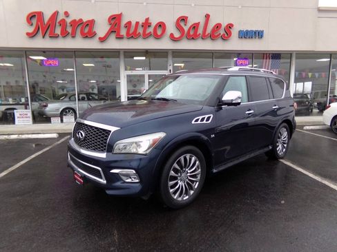 Used 2015 INFINITI QX80 4WD w/ Deluxe Technology Package image 1
