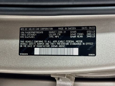 Used 2023 Volvo XC90 B6 Plus w/ Protection Package Premier AWD/4WD image 30