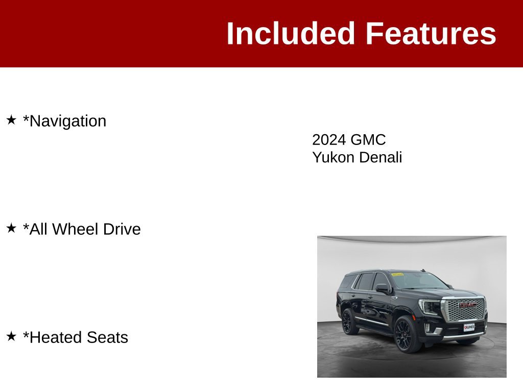 Used 2024 GMC Yukon Denali w/ Advanced Technology Package AWD/4WD image 3