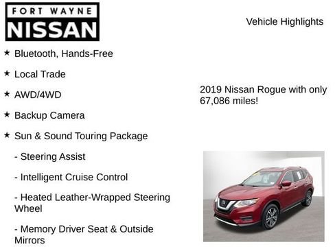 Used 2019 Nissan Rogue SV w/ Sun & Sound Touring Package image 8