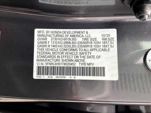 New 2026 Honda Odyssey EX-L image 17