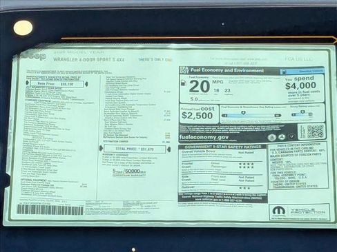 New 2026 Jeep Wrangler Sport S image 17