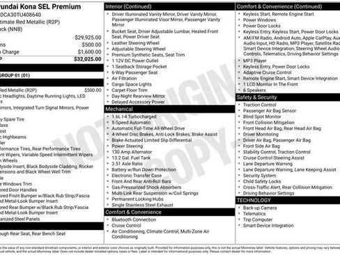 New 2026 Hyundai Kona SEL Premium AWD/4WD image 9