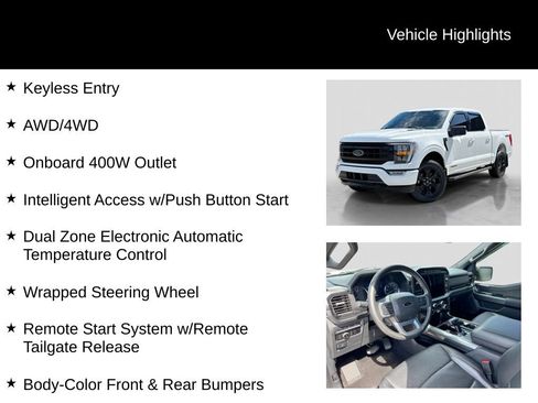 Certified 2023 Ford F150 XLT w/ Equipment Group 302A High AWD/4WD image 32