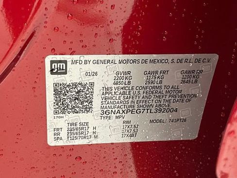 New 2026 Chevrolet Equinox LT w/ Convenience Package II AWD/4WD image 21