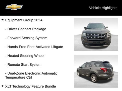 Used 2017 Ford Explorer XLT w/ Equipment Group 202A AWD/4WD image 19