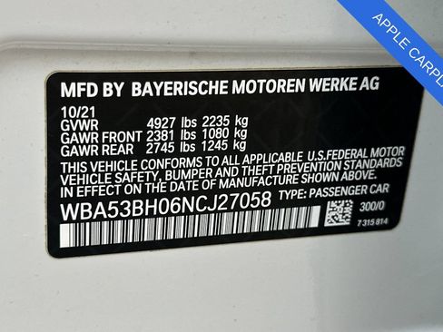 Used 2022 BMW 530i w/ Convenience Package RWD image 34