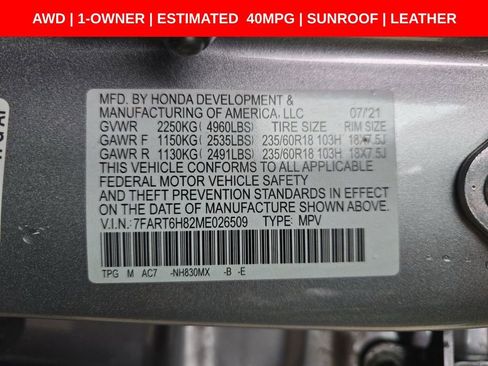 Used 2021 Honda CR-V EX-L image 20