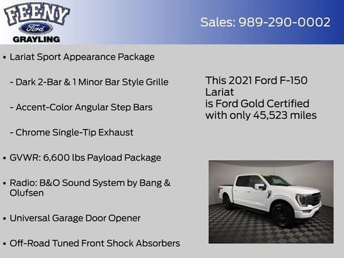 Used 2021 Ford F150 Lariat w/ Equipment Group 502A High AWD/4WD image 28