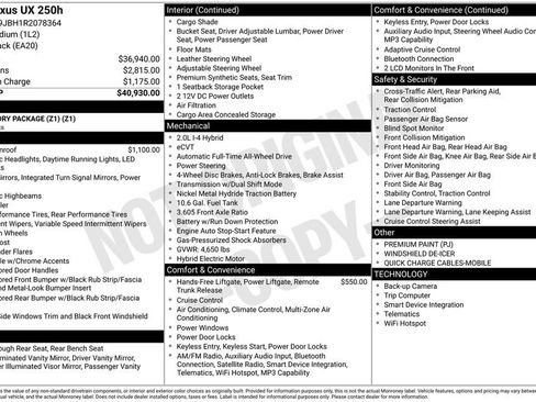 Used 2024 Lexus UX 250h AWD image 2