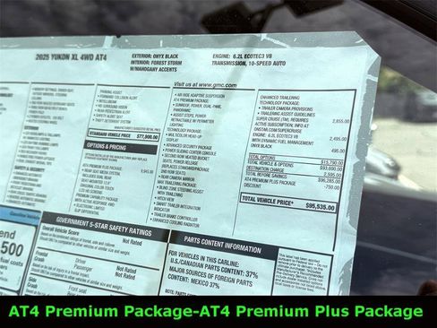 New 2025 GMC Yukon XL AT4 w/ AT4 Premium Plus Package image 6