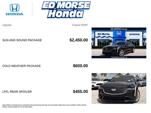 Used 2021 Cadillac CT4 Luxury w/ Sun And Sound Package RWD image 7
