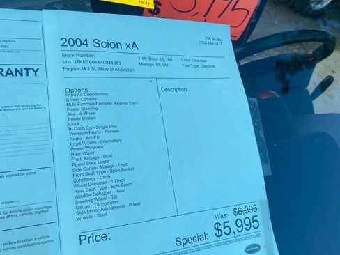 Used 2004 Scion xA image 9