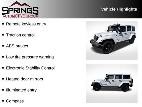 Used 2015 Jeep Wrangler Unlimited Sahara AWD/4WD image 2