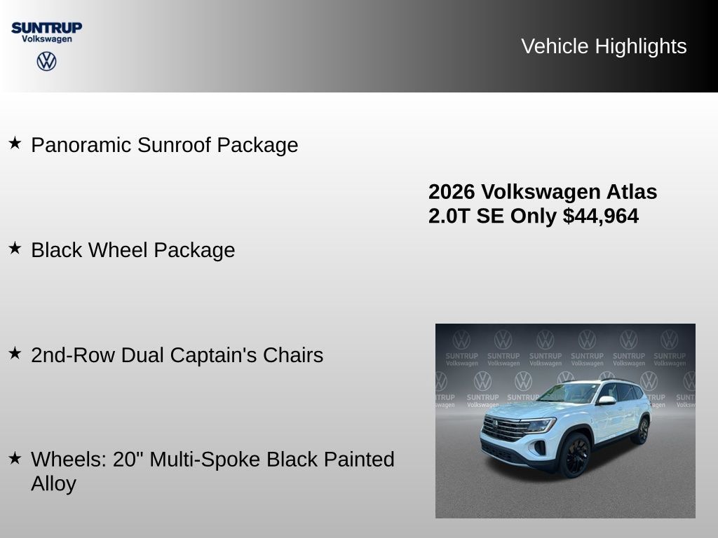 Used 2026 Volkswagen Atlas SE AWD/4WD image 7