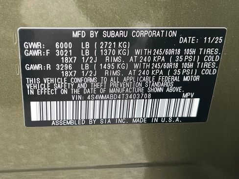 New 2026 Subaru Ascent Premium image 31