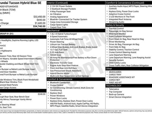 New 2026 Hyundai Tucson Blue SE image 17