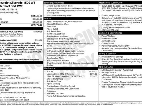 Used 2019 Chevrolet Silverado 1500 W/T w/ WT Convenience Package image 22