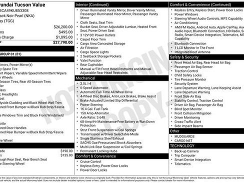 Used 2019 Hyundai Tucson Value AWD/4WD image 38
