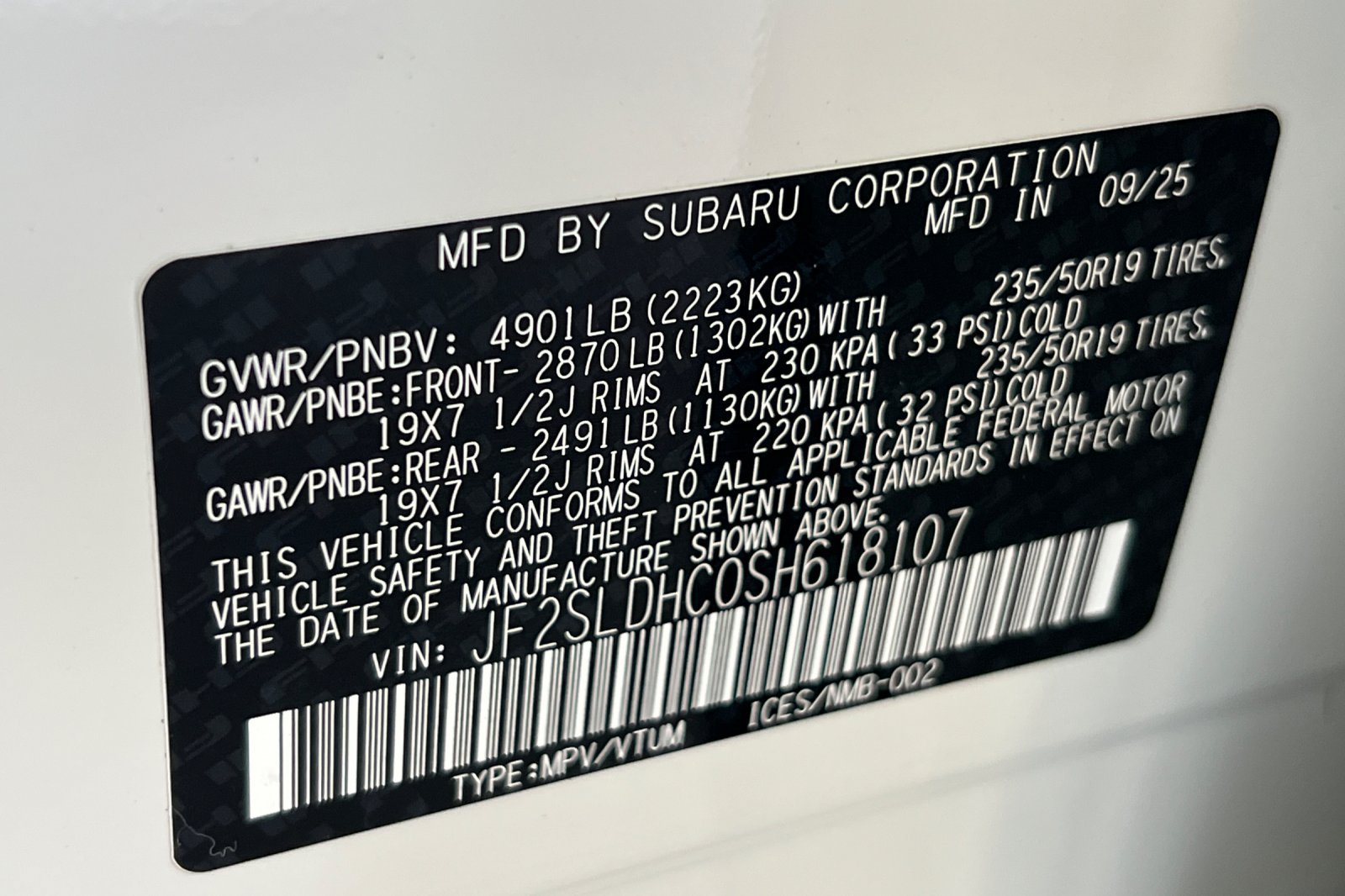 Certified 2025 Subaru Forester Sport AWD/4WD image 27